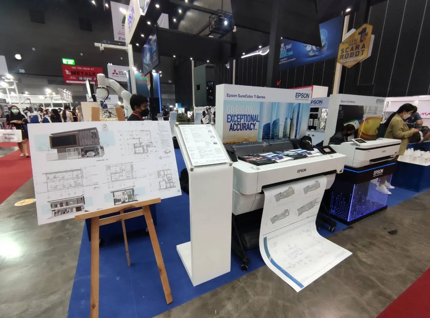 บูธ Epson งาน Metalex 2022 จัดแสดงแบบสถาปัตยกรรมของ V-WIZARD