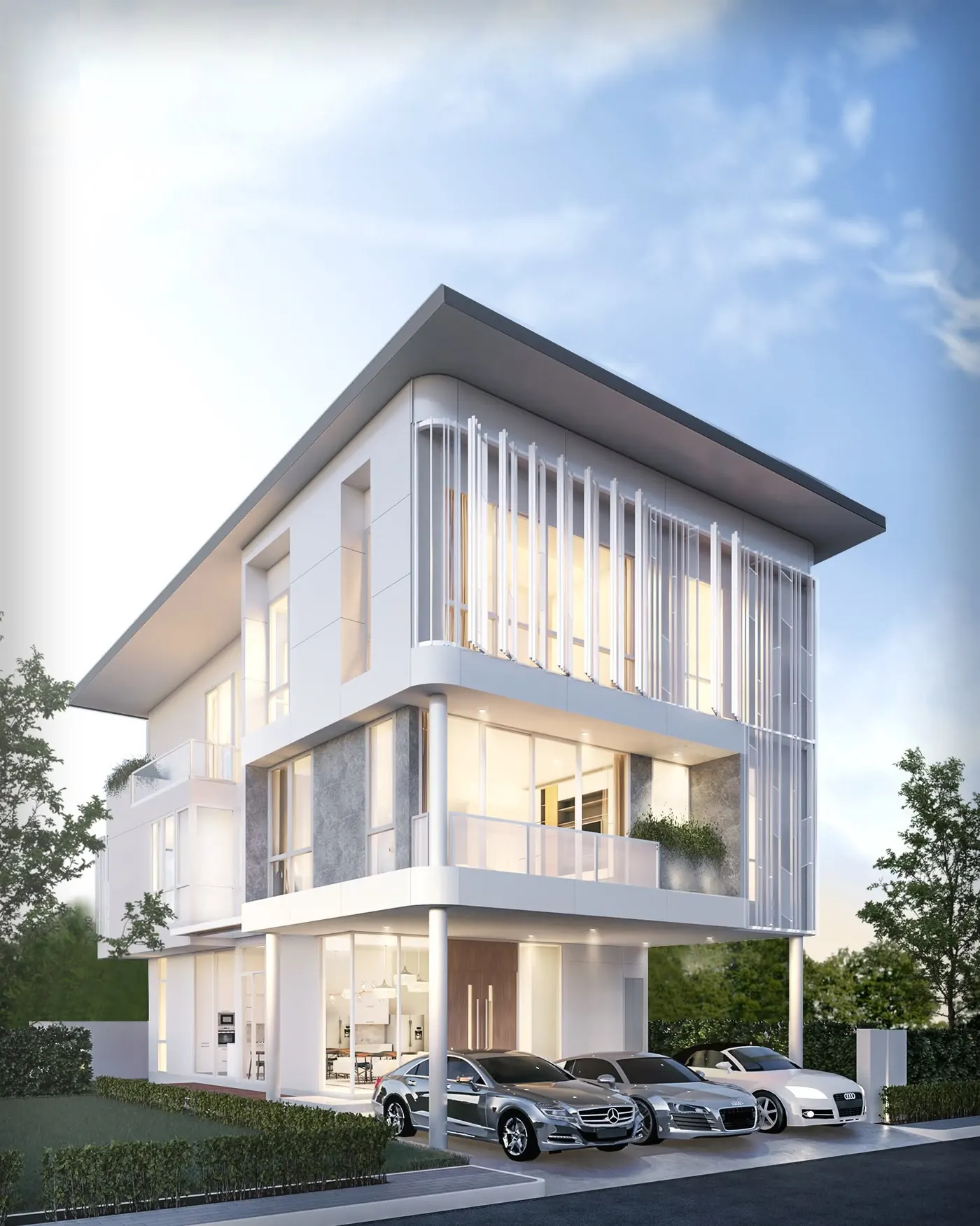 ภาพจำลองด้านหน้า